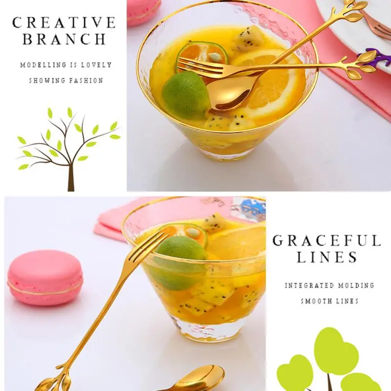Silver Leaves Spoons Teaspoon Fork Mini Royal Style Metal Gold Carved Coffee Snacks Fruit Prikers Dessert Fork Kitchen Bar Tool
Silver Leaves Spoons Teaspoon Fork Mini Royal Style Metal Gold Carved Coffee Snacks Fruit Prikers Dessert Fork Kitchen Bar Tool
