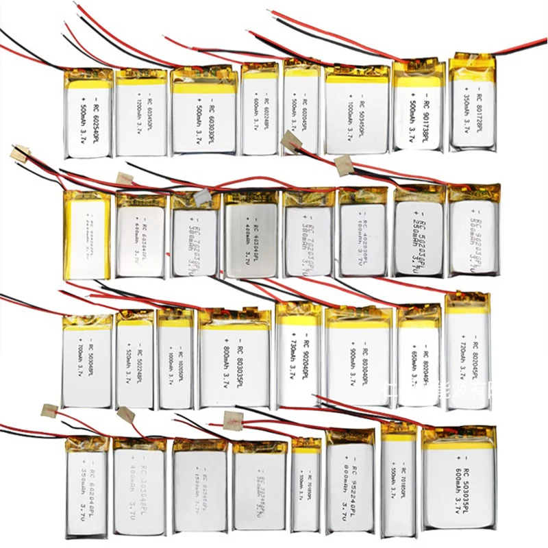 3.7V 1000mAh,1200mAh 1800mAh polymer lithium battery set for toy Bluetooth digital electronic products model airplane lithium ba
3.7V 1000mAh,1200mAh 1800mAh polymer lithium battery set for toy Bluetooth digital electronic products model airplane lithium ba