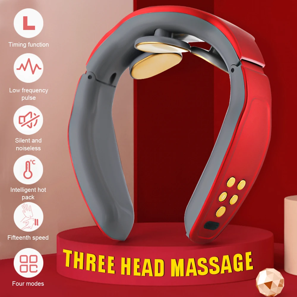 Effective Neck Massager Therapy Shoulder Relax Magnetic Pulse Remote Control 3 Head Massage Instrument Multipurpose best gift
Effective Neck Massager Therapy Shoulder Relax Magnetic Pulse Remote Control 3 Head Massage Instrument Multipurpose best gift