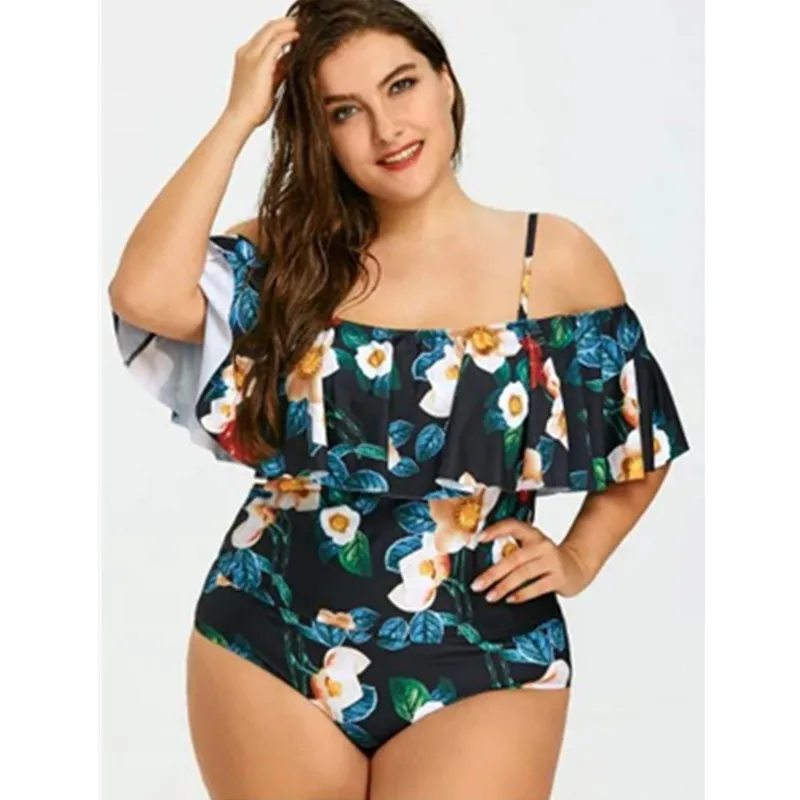 New Big Fat Woman Printed Split Swimsuit with One Line Shoulder Neck Bikini Swimsuit
New Big Fat Woman Printed Split Swimsuit with One Line Shoulder Neck Bikini Swimsuit