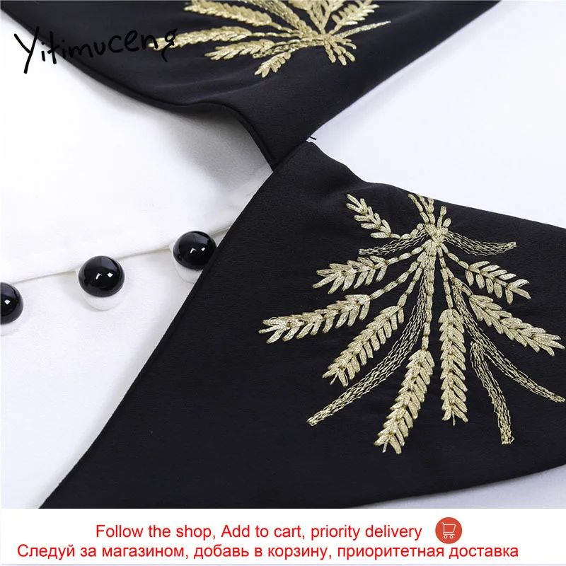 Yitimuceng Embroidery Blouse Women Vintage Shirts Loose New White Summer 2021 Fashion French V-Neck Puff Sleeve Casual Tops
Yitimuceng Embroidery Blouse Women Vintage Shirts Loose New White Summer 2021 Fashion French V-Neck Puff Sleeve Casual Tops