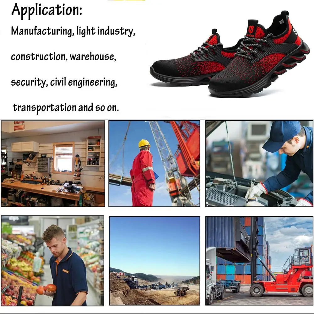 Safety Shoes Men Women Steel Toe Boots Indestructible Work Shoes Lightweight Breathable Composite Toe Men EUR Size 37-48
Safety Shoes Men Women Steel Toe Boots Indestructible Work Shoes Lightweight Breathable Composite Toe Men EUR Size 37-48