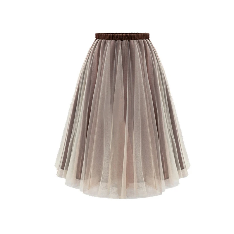 women's fairy mesh skirts elastic waist pleated knee length skirts fashion cool ball gown female tutu vintage skirts autumn girl
women's fairy mesh skirts elastic waist pleated knee length skirts fashion cool ball gown female tutu vintage skirts autumn girl
