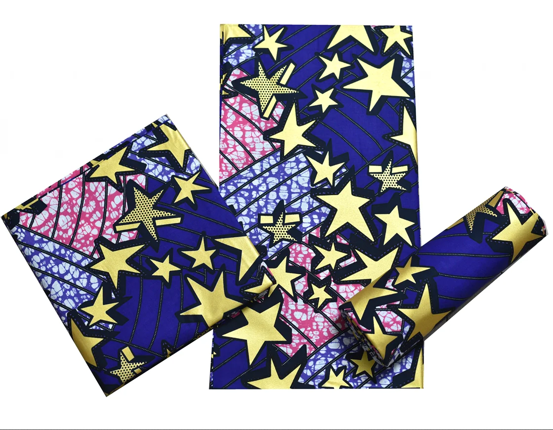 New African Golden Wax Fabric Cotton Material High Quality Rapper Batik Ghana Print Stretch Nigerian Ankara For Sewing 6yards
New African Golden Wax Fabric Cotton Material High Quality Rapper Batik Ghana Print Stretch Nigerian Ankara For Sewing 6yards