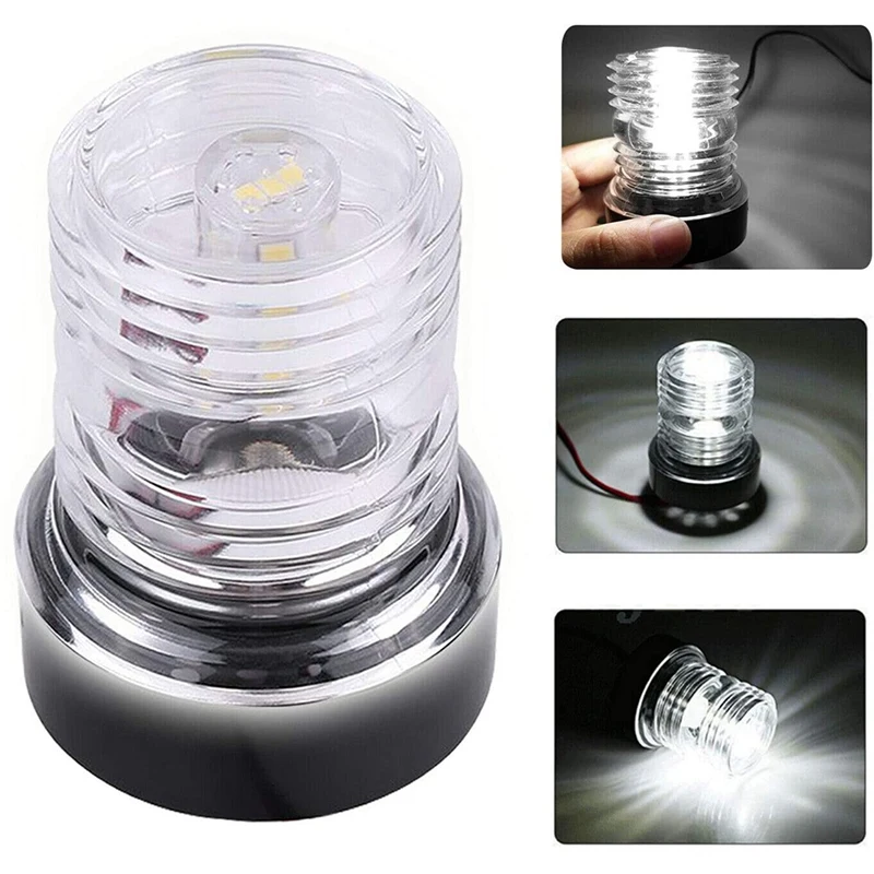 Boat Yacht Navigation Anchor Lights All Round 360 degree White 12V LED Daylight Waterproof Signal Lights
Boat Yacht Navigation Anchor Lights All Round 360 degree White 12V LED Daylight Waterproof Signal Lights