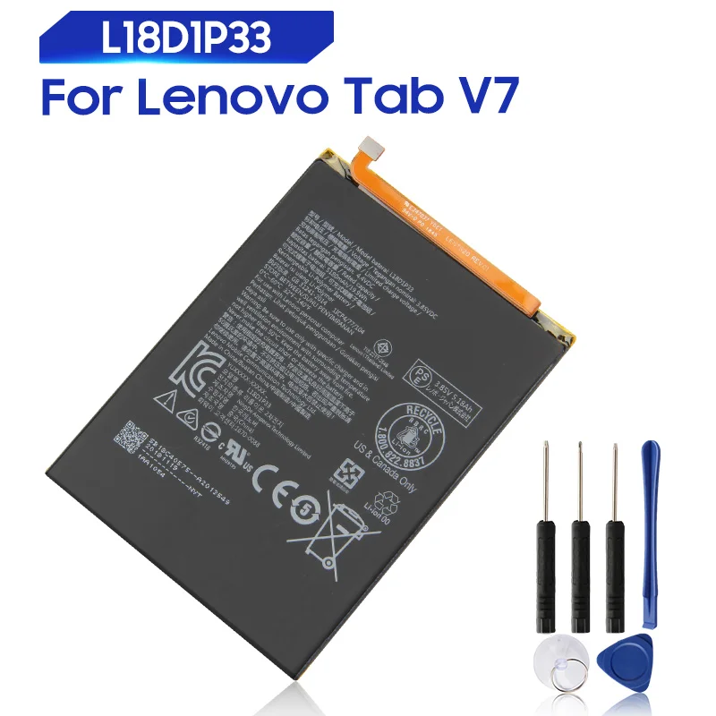 Оригинальная запасная батарея для Lenovo Tab V7 L18D1P33 натуральная батарея 5180mAh
Оригинальная запасная батарея для Lenovo Tab V7 L18D1P33 натуральная батарея 5180mAh