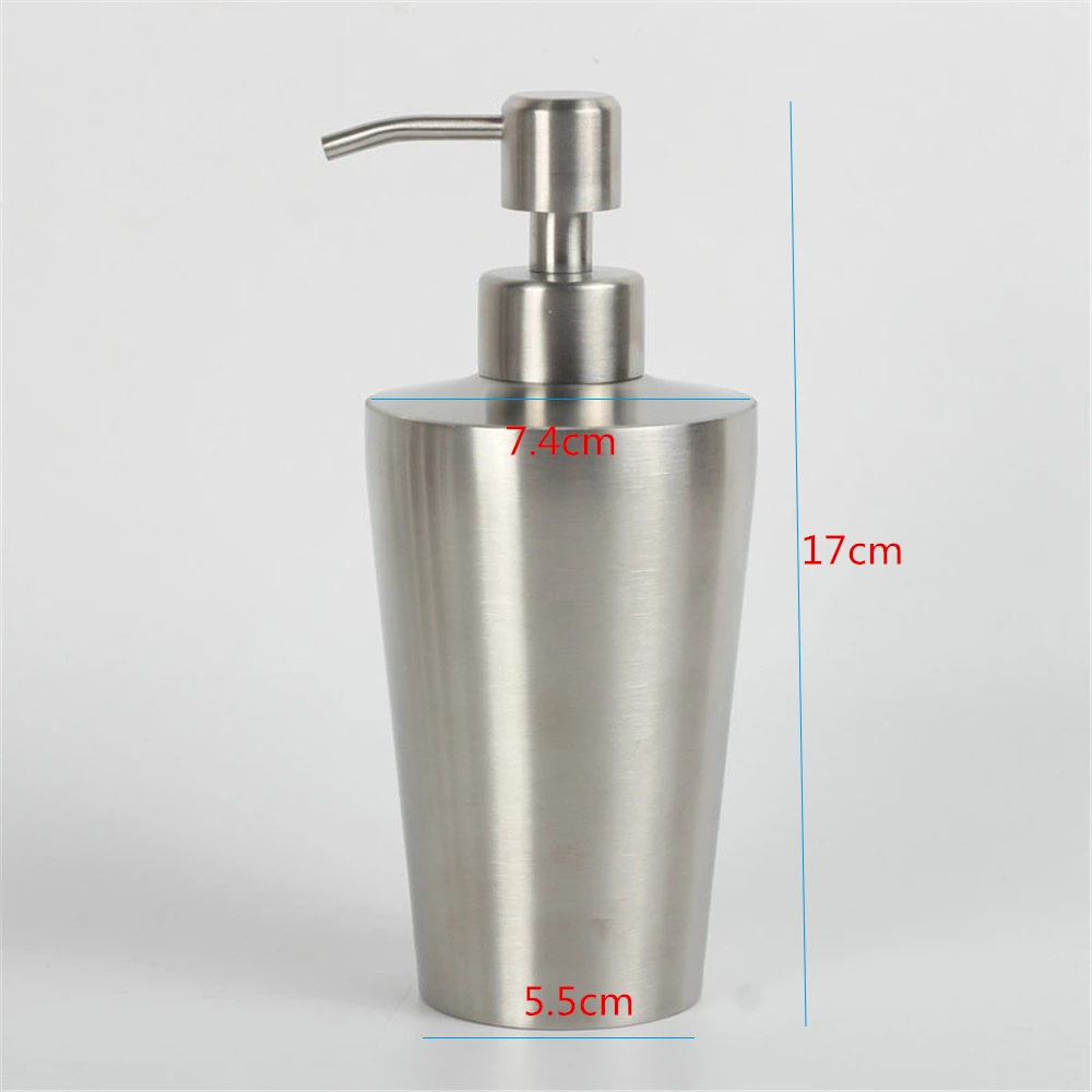 350ml 400ml Stainless Steel Liquid Soap Dispenser Shampoo Home Hotel Lotion Detergent Sanitizer Bottle Bathroom Accessories
350ml 400ml Stainless Steel Liquid Soap Dispenser Shampoo Home Hotel Lotion Detergent Sanitizer Bottle Bathroom Accessories