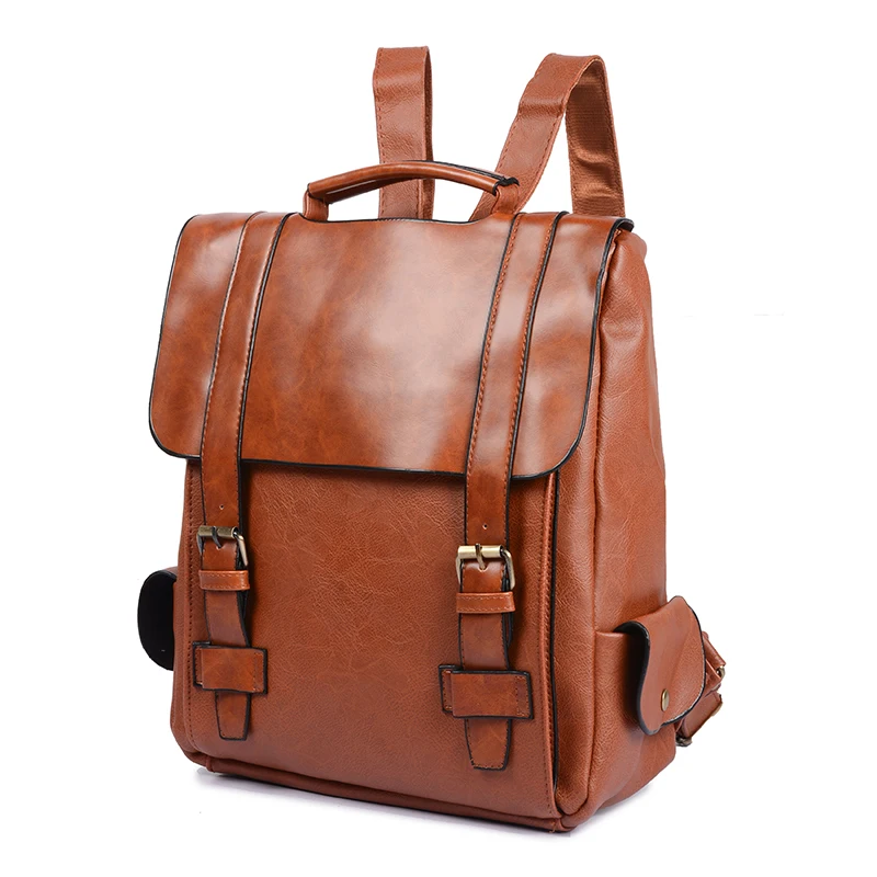 Backpack Men Fashion Vintage Women PU Leather Canvas School Bags For Girls Schoolbag Brown Black Backpacks Women Rucksack
Backpack Men Fashion Vintage Women PU Leather Canvas School Bags For Girls Schoolbag Brown Black Backpacks Women Rucksack