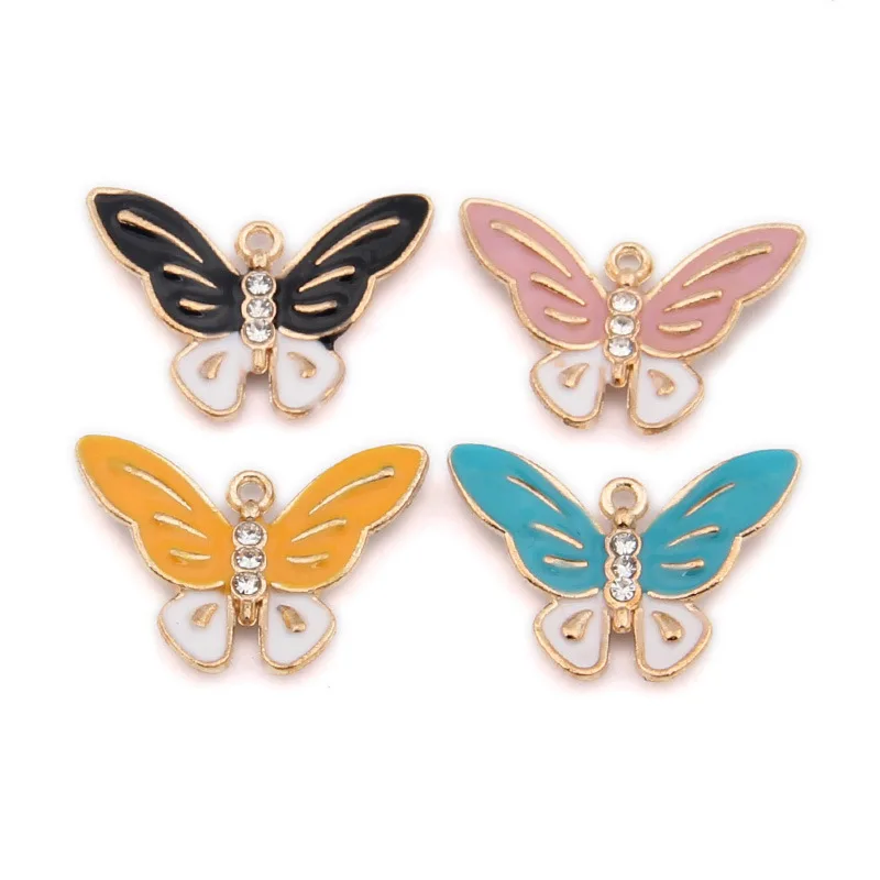 10pcs/Lot Wholesale Cute Mini Butterfly Enamel Charms KC Gold Back Zinc Alloy Animal Pendants For Bracelet Earring
10pcs/Lot Wholesale Cute Mini Butterfly Enamel Charms KC Gold Back Zinc Alloy Animal Pendants For Bracelet Earring