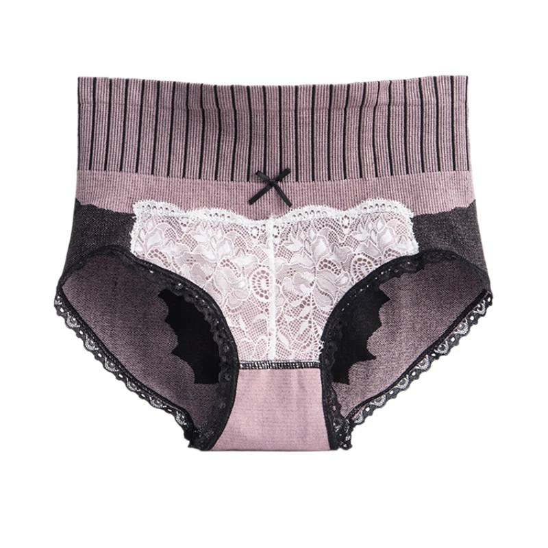 Women's High-Waisted Abdomen Pure Cotton Buttocks Breathable Lace Panties
Women's High-Waisted Abdomen Pure Cotton Buttocks Breathable Lace Panties