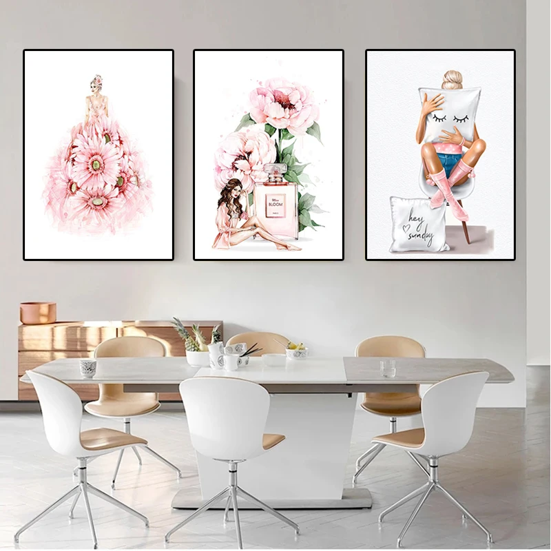 Fashion Women Perfume Magazine Canvas Painting Art Nordic Posters and Prints Wall Pictures for Living Room Decoration Frameless
Fashion Women Perfume Magazine Canvas Painting Art Nordic Posters and Prints Wall Pictures for Living Room Decoration Frameless