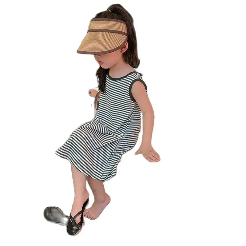 VIDMID Summer Girls Dresses Children's sleeveless cotton striped Clothing New Arrival dress P6086
VIDMID Summer Girls Dresses Children's sleeveless cotton striped Clothing New Arrival dress P6086