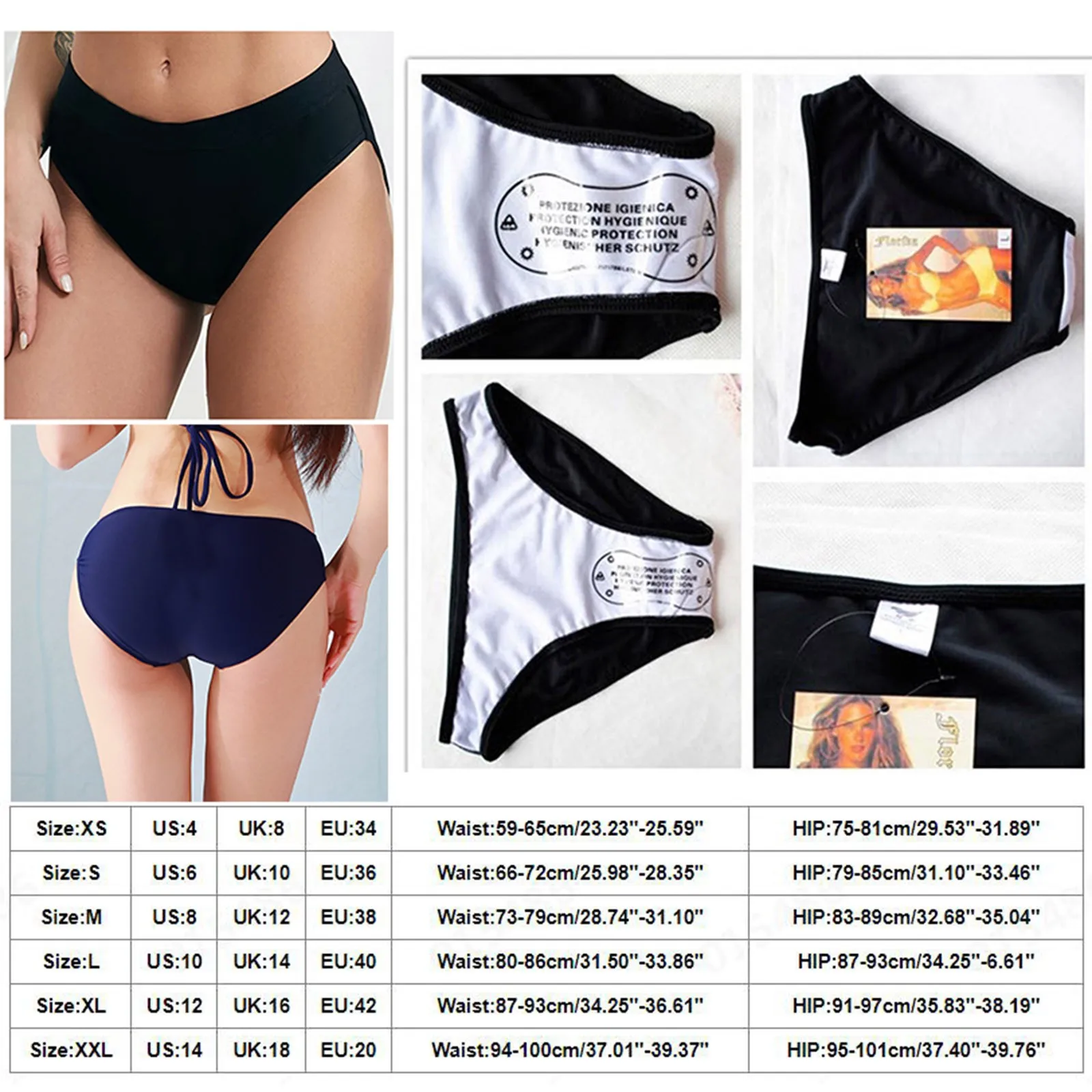 Women Menstrual Leakproof Bikini Bottom High Waisted Swim Bottoms Casual Solid Underpants Briefs Female Beach Pantys Swim A30
Women Menstrual Leakproof Bikini Bottom High Waisted Swim Bottoms Casual Solid Underpants Briefs Female Beach Pantys Swim A30