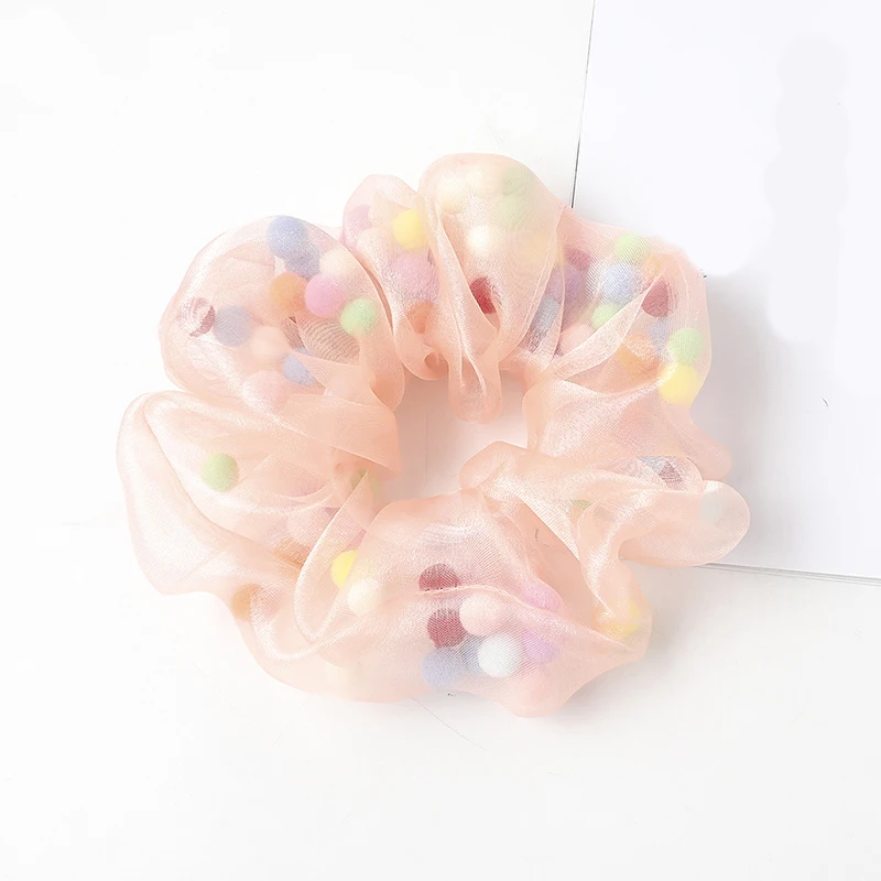 women summer colorful Organza with ball hair scrunchies ins cute elastic hair bands Ponytail Holder Hair accessories scrunchie
women summer colorful Organza with ball hair scrunchies ins cute elastic hair bands Ponytail Holder Hair accessories scrunchie