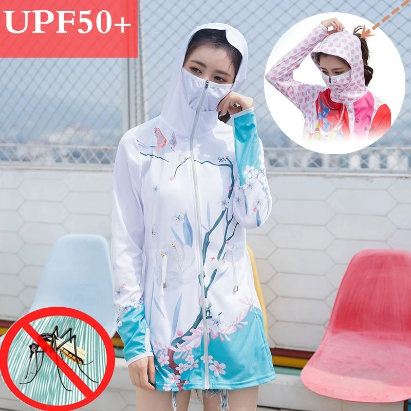 Sun Protection Clothes Womens Summer Thin Anti UV Breathable Hooded Jacket Outdoor Quick Dry Hiking Travel Fishing Clothing Coat
Sun Protection Clothes Womens Summer Thin Anti UV Breathable Hooded Jacket Outdoor Quick Dry Hiking Travel Fishing Clothing Coat