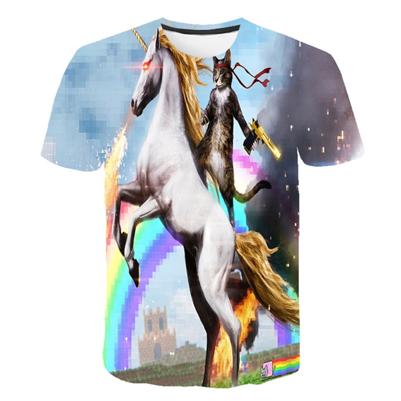 Cartoon Unicorn Children Funny T-Shirt Boys And Girls Summer Casual Tops T-Shirt Kids Romantic Dream Clothes
Cartoon Unicorn Children Funny T-Shirt Boys And Girls Summer Casual Tops T-Shirt Kids Romantic Dream Clothes