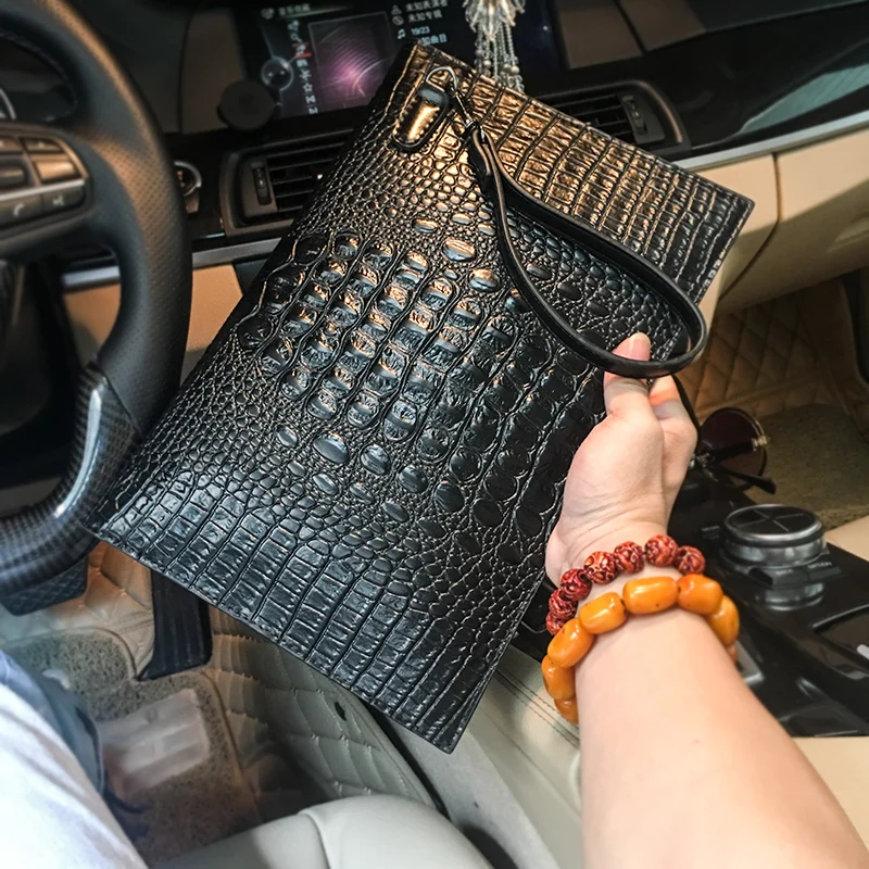 Designer Crocodile Pattern Ipad Bag Fashion Alligator Clutch Bags for Women Handbag Unisex Envelope Bag High Quality Purse 2021
Designer Crocodile Pattern Ipad Bag Fashion Alligator Clutch Bags for Women Handbag Unisex Envelope Bag High Quality Purse 2021