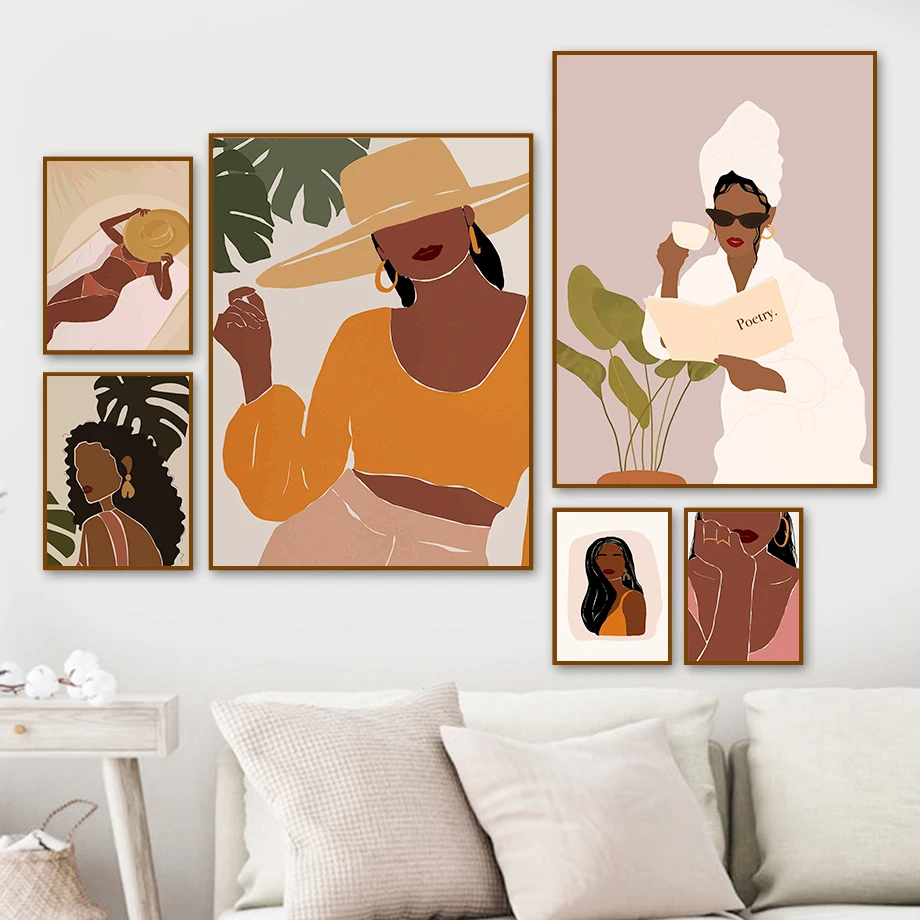 African Bikini Woman Monstera Leaf Wall Art Canvas Painting Nordic Posters And Prints Wall Pictures For Living Room Home Decor
African Bikini Woman Monstera Leaf Wall Art Canvas Painting Nordic Posters And Prints Wall Pictures For Living Room Home Decor