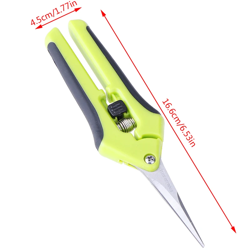 Stainless Steel Garden Pruning Shears Fruit Picking Scissors Household Potted Trim Weed Branches Small Scissors Gardening Tools