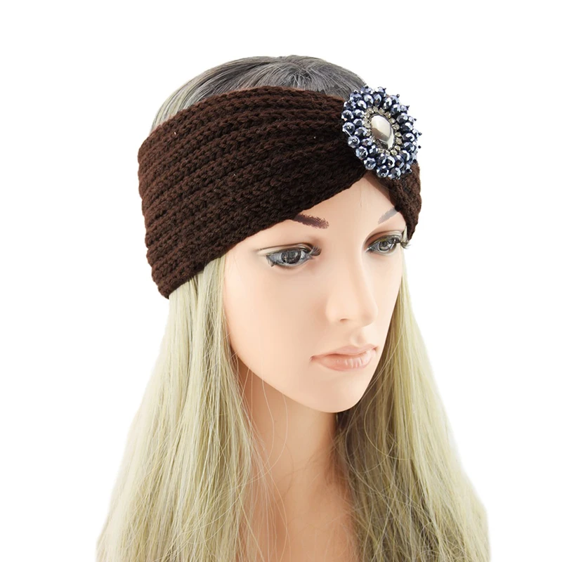 Vintage Rhinestone Crochet Knitted Headwrap Headband Winter Ear Warmer Hair Band Elastic Hairband Hair Accessories
Vintage Rhinestone Crochet Knitted Headwrap Headband Winter Ear Warmer Hair Band Elastic Hairband Hair Accessories