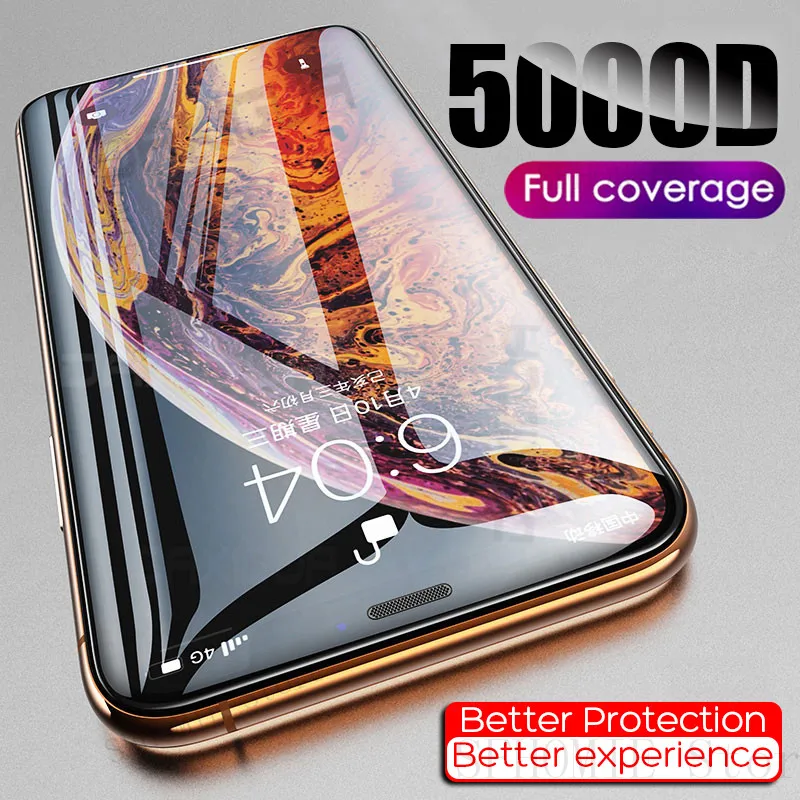 5000D Full Cover Tempered For iPhone 11 Pro X XR XS MAX Glass On For iPhone 6 6S 7 8 Plus SE 2020 Screen Protector Glass Film
5000D Full Cover Tempered For iPhone 11 Pro X XR XS MAX Glass On For iPhone 6 6S 7 8 Plus SE 2020 Screen Protector Glass Film
