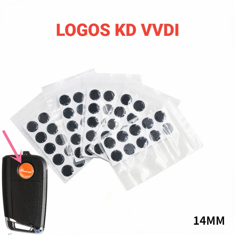 14MM Car Remote Key Crystal Logo Sticker for KEYDIY KD/Xhorse VVDI Control BMW/VW/Skoda/Nissan/Ford |