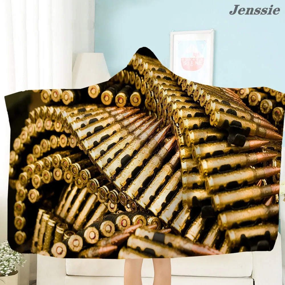 3D Weapon Bullet Pistol Pattern Printed Sherpa Throw Blanket Plush Hooded Blanket Adult Children Wearable Blanket for Home
3D Weapon Bullet Pistol Pattern Printed Sherpa Throw Blanket Plush Hooded Blanket Adult Children Wearable Blanket for Home