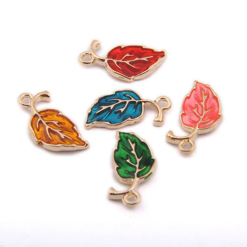 20pc/lot Drops of Oil Leaves Enamel Charms Metal Alloy Leaf Pendant for Earrings Bracelets Jewelry Manufacturers DIY 19*9mm
20pc/lot Drops of Oil Leaves Enamel Charms Metal Alloy Leaf Pendant for Earrings Bracelets Jewelry Manufacturers DIY 19*9mm