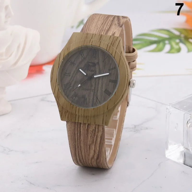 Men Women Quartz Watch PU Leather Wood Pattern Wristwatch Student Sport Casual Watches NOV99
Men Women Quartz Watch PU Leather Wood Pattern Wristwatch Student Sport Casual Watches NOV99