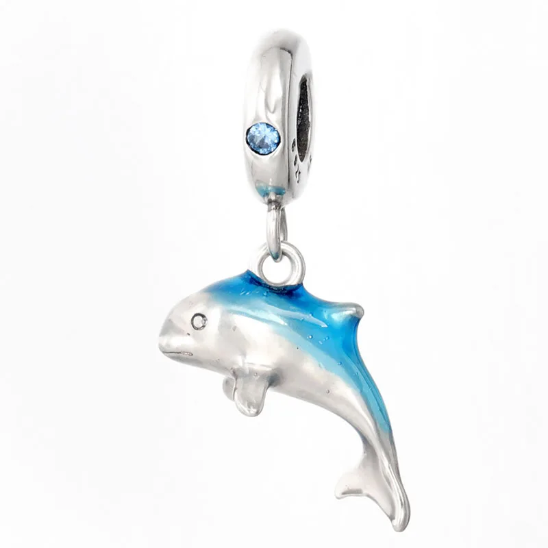 2020 New 925 Sterling Silver Charm Twinkling Dolphin Pendant Fit Pandora Women Bracelet & Necklace Diy Jewelry 
2020 New 925 Sterling Silver Charm Twinkling Dolphin Pendant Fit Pandora Women Bracelet & Necklace Diy Jewelry