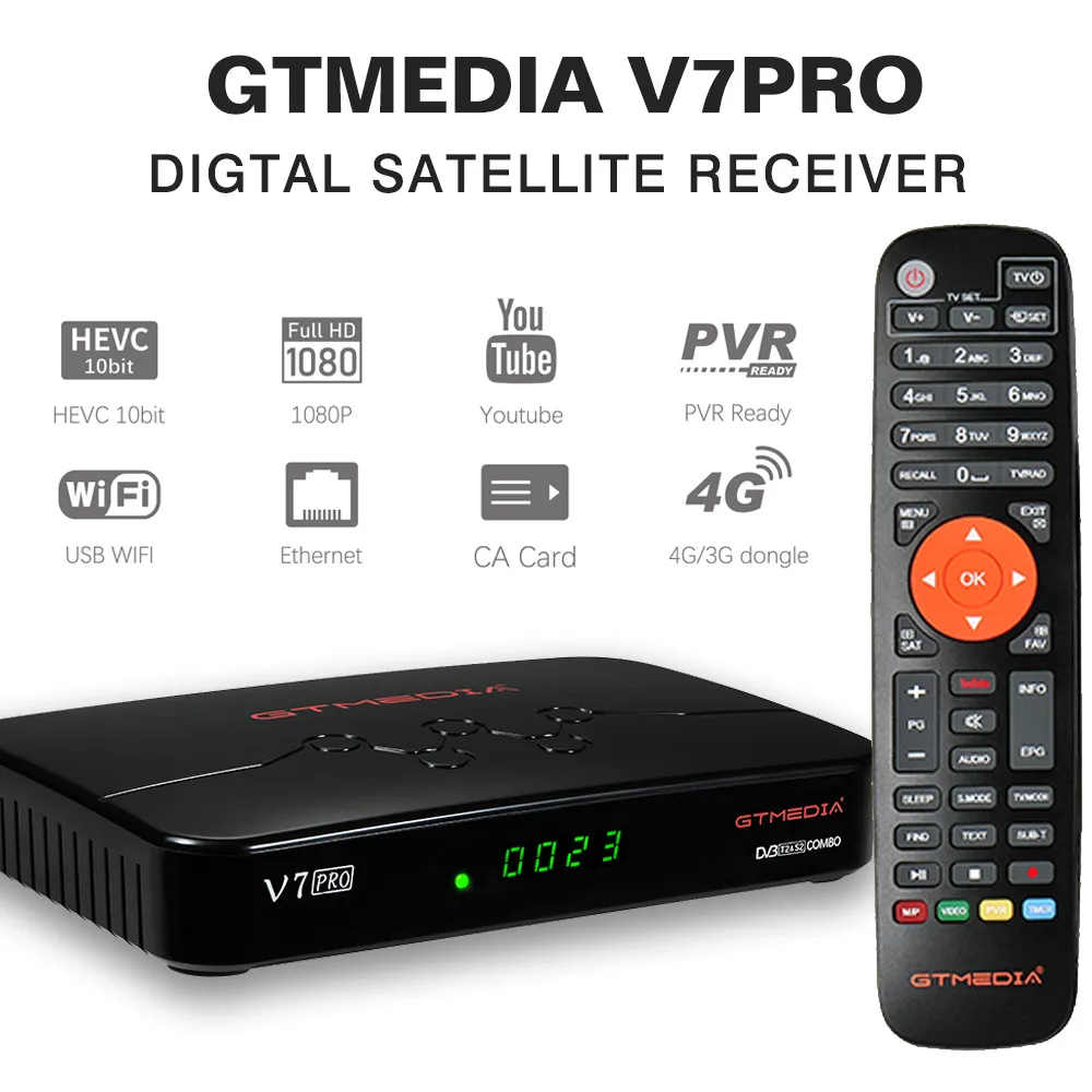 10bit спутниковый ТВ-ресивер GTMEDIA V7 PRO H.265 HEVC 1080P FHD DVB S2X T2 тюнер Поддержка Youtube Ccam спутниковый ТВ-бокс
10bit спутниковый ТВ-ресивер GTMEDIA V7 PRO H.265 HEVC 1080P FHD DVB S2X T2 тюнер Поддержка Youtube Ccam спутниковый ТВ-бокс
