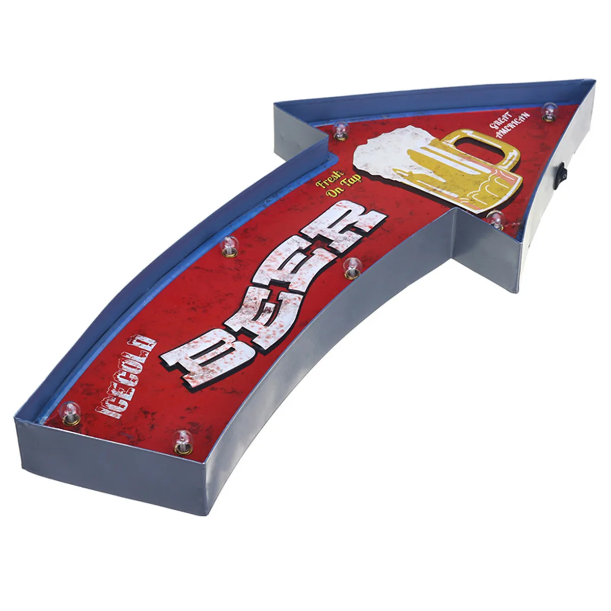 5 Style Vintage Neon Sign Painting 7 Lights Beer Arrow-style Wall Decoration LED Mental Lamp Bar Game Room Wall Hangings Decor
5 Style Vintage Neon Sign Painting 7 Lights Beer Arrow-style Wall Decoration LED Mental Lamp Bar Game Room Wall Hangings Decor