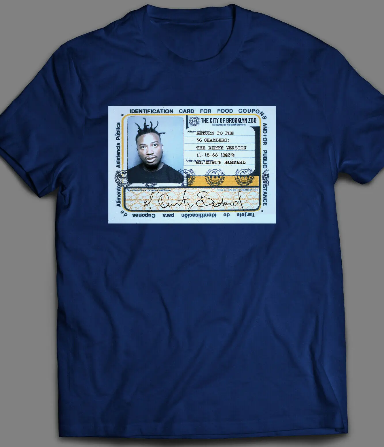 Футболка с принтом Старый Skool Rapper Odb Ol Dirty Bastard Fair изготовленные на заказ редкие