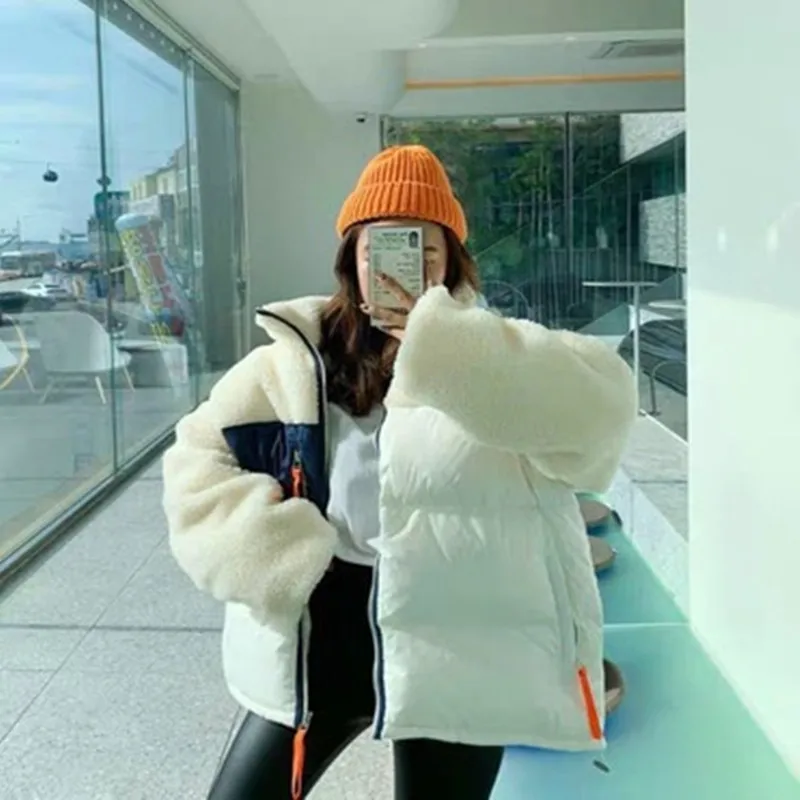 Ins Korean Style Chic Design Patchwork Simple Coat for Ladies Elegant All-match Comfort Light Coat Velvet Coat 2020 New Women
Ins Korean Style Chic Design Patchwork Simple Coat for Ladies Elegant All-match Comfort Light Coat Velvet Coat 2020 New Women