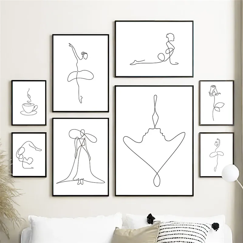 Abstract One Line Artwork Figure Canvas Painting Abstract Dancer Wall Art Picture Minimalist Modern and Print Home DecorPoster
Abstract One Line Artwork Figure Canvas Painting Abstract Dancer Wall Art Picture Minimalist Modern and Print Home DecorPoster