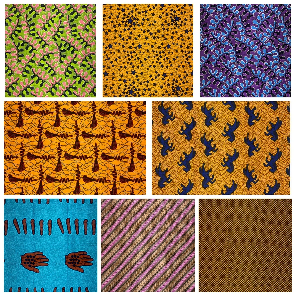 New Design African Ankara Wax Fabric Women Dress Sewing Material Bazin Riche Textile for Wedding Dresses
New Design African Ankara Wax Fabric Women Dress Sewing Material Bazin Riche Textile for Wedding Dresses