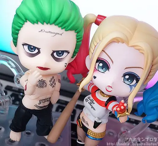 DC отряд самоубийц Kawaii 10 см Harley Quinn 671 & Joker 672 Фигурки игрушки|Игровые фигурки и