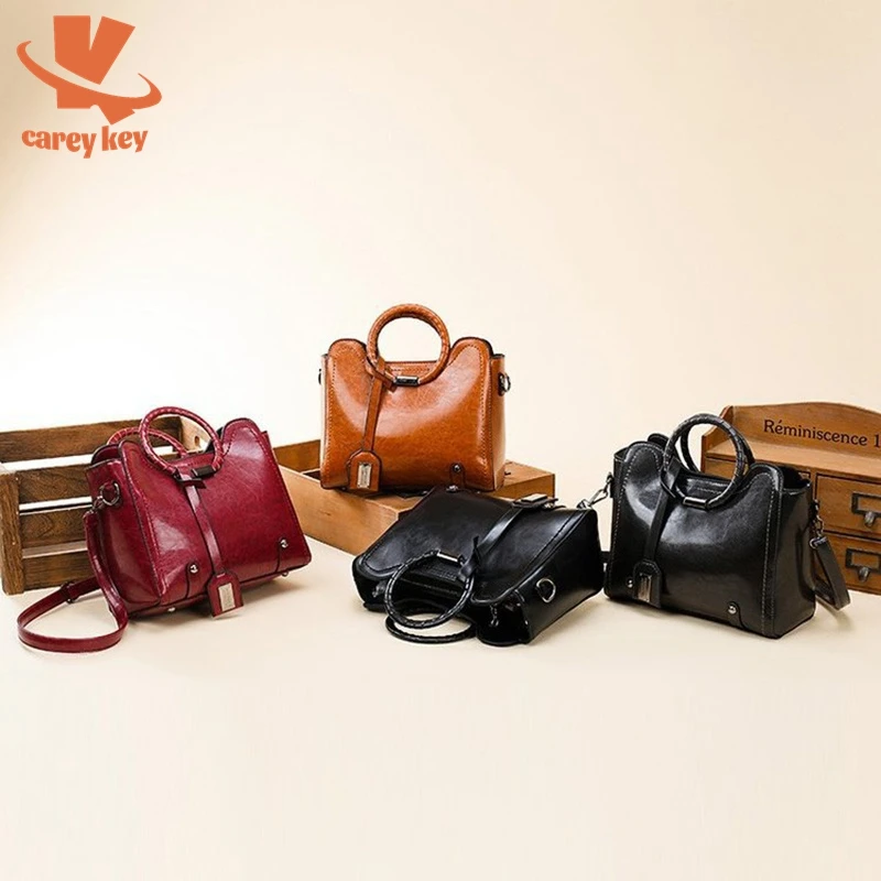 Сумка-мессенджер CAREY KAY женская из мягкой вощеной ПУ кожи, повседневный вместительный саквояж на плечо, сумочка кросс-боди 
Сумка-мессенджер CAREY KAY женская из мягкой вощеной ПУ кожи, повседневный вместительный саквояж на плечо, сумочка кросс-боди