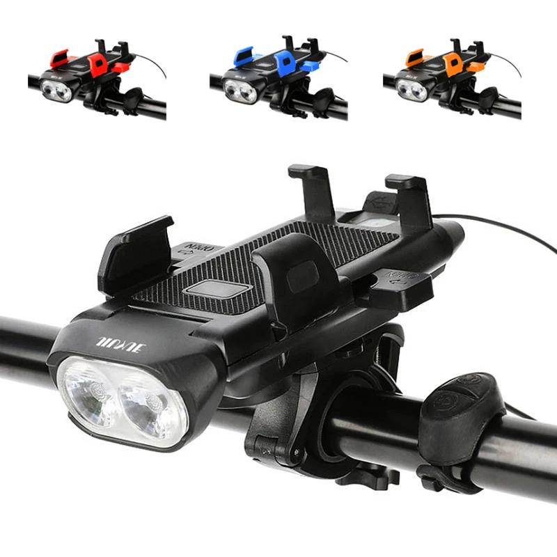 4 In 1 Bicycle Front Light USB Chargeable Phone Holder Bike Horn Cycling Flashlight MTB Power Bank T6 Headlight Bike Accessories
4 In 1 Bicycle Front Light USB Chargeable Phone Holder Bike Horn Cycling Flashlight MTB Power Bank T6 Headlight Bike Accessories