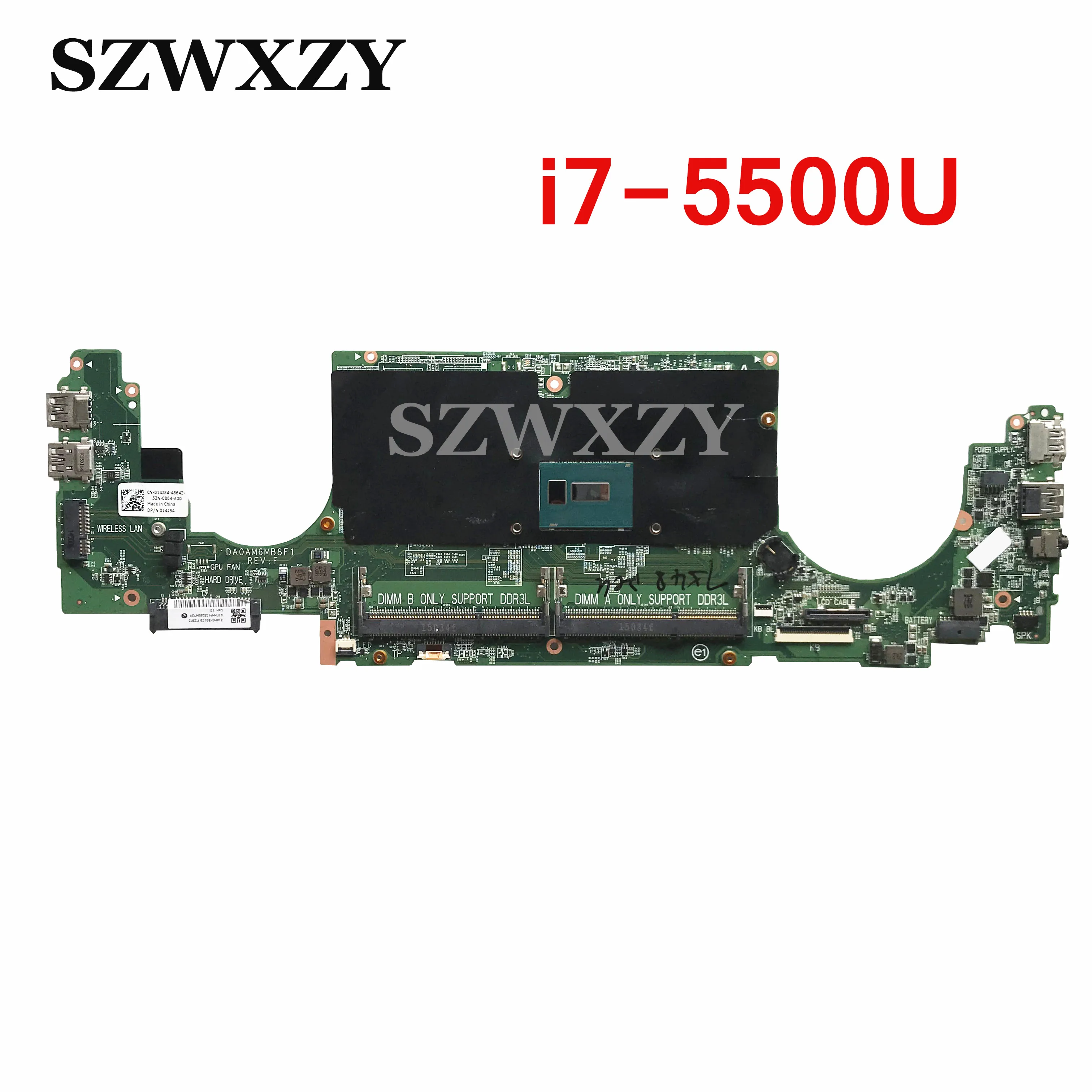 Материнская плата для ноутбука Dell Inspiron 7548 CN-014J54 014J54 14J54 DA0AM6MB8F1 SR23Y I7-5500U DDR3L |