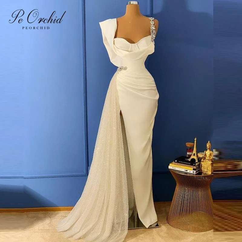 PEORCHID 2021 New Arabic White Evenning Dress Crystal Sequin Sexy Slit Prom Dresses For Women Elegant Formal Party Long Gown
PEORCHID 2021 New Arabic White Evenning Dress Crystal Sequin Sexy Slit Prom Dresses For Women Elegant Formal Party Long Gown
