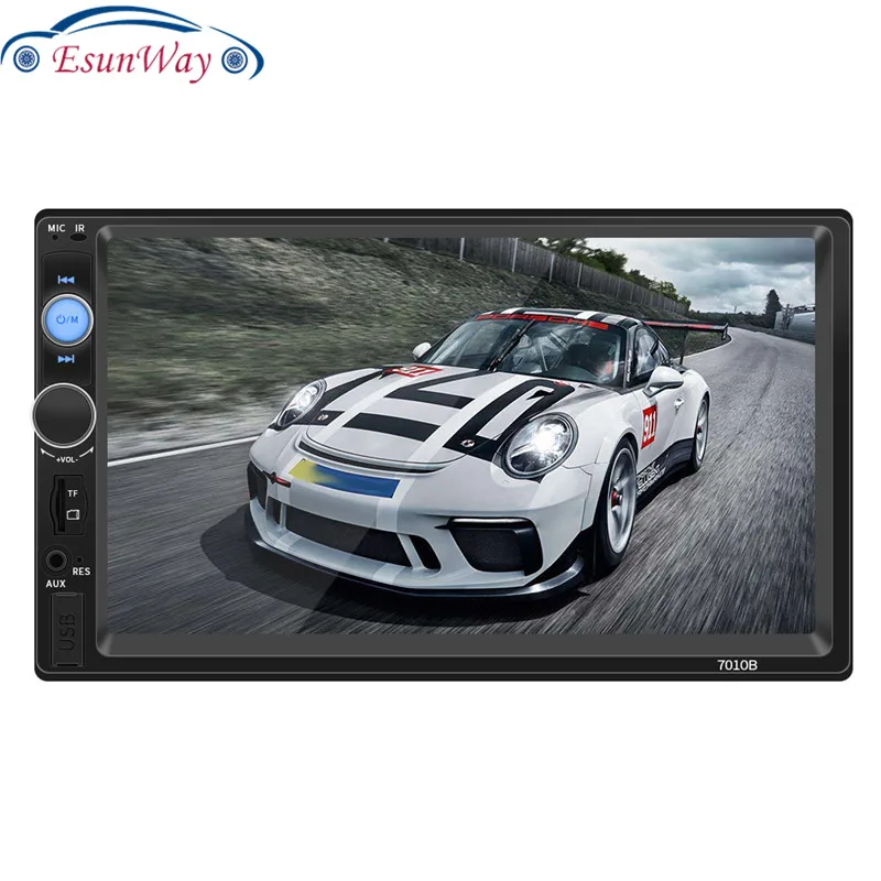 7010B Универсальный 2 Din 7 дюймовый автомобильный DVD видеоплеер с сенсорным экраном