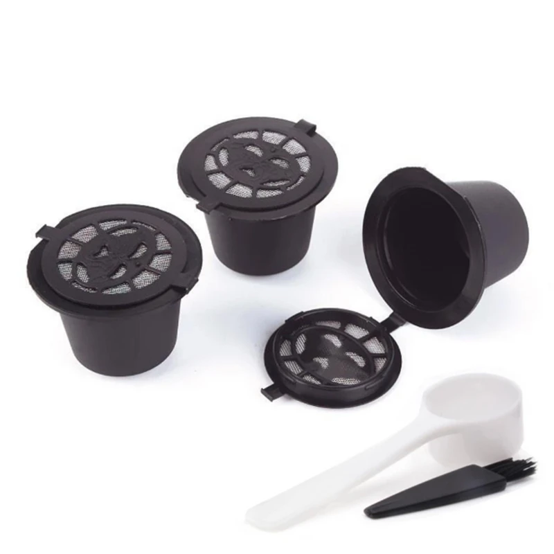 5 Reusable Nespresso Capsules Refillable Coffee Capsule Filter with Nespresso Coffee Machines with Coffee Spoon Brush
5 Reusable Nespresso Capsules Refillable Coffee Capsule Filter with Nespresso Coffee Machines with Coffee Spoon Brush