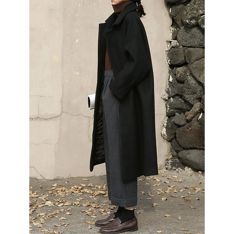 Woolen Coat Women's Winter Coat Women Jackets Thick Cotton Jacket lined coats Long Hepburn Coat Korean Lined Coat Women Clothing 
Woolen Coat Women's Winter Coat Women Jackets Thick Cotton Jacket lined coats Long Hepburn Coat Korean Lined Coat Women Clothing