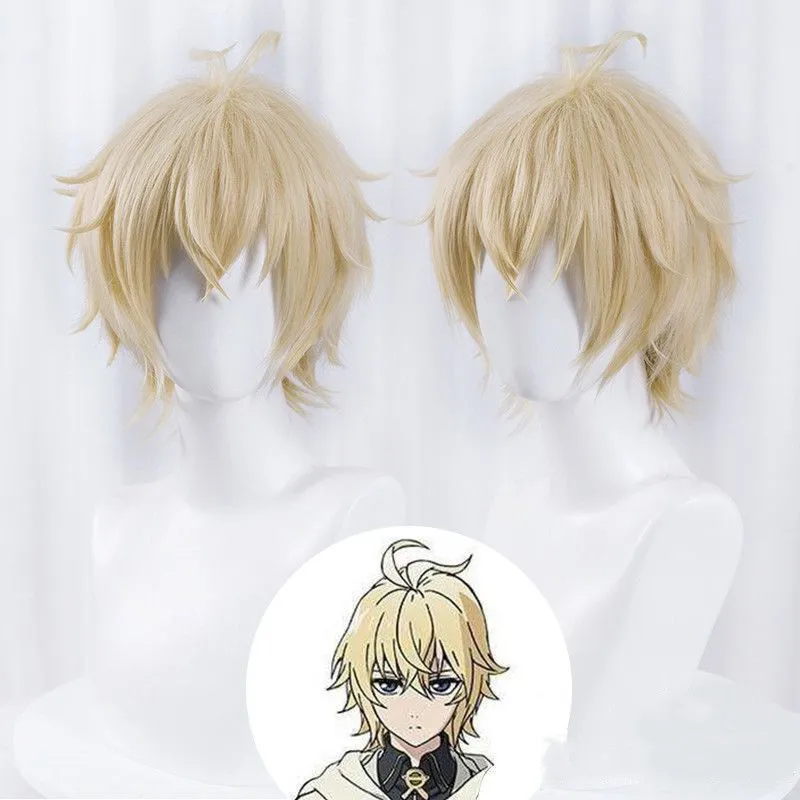 Mikaela Hyakuya Cosplay Seraph Of The End Cosplay Short Light Blond Wig Cosplay Anime Cosplay Wigs Heat Resistant Synthetic Wigs
Mikaela Hyakuya Cosplay Seraph Of The End Cosplay Short Light Blond Wig Cosplay Anime Cosplay Wigs Heat Resistant Synthetic Wigs