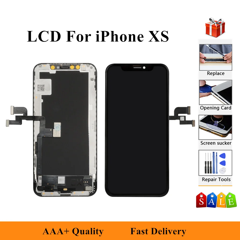 ЖК дисплей AAA +++ для iPhone XS A1920 A2097 A2098 A2100 сенсорный экран дигитайзер в сборе|Экраны