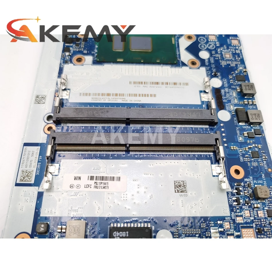 Akemy E470 mainboard For Lenovo E470 CE470 laptop motherboard NM-A821 I5-7200U DDR4 Test work 100% original in stock
Akemy E470 mainboard For Lenovo E470 CE470 laptop motherboard NM-A821 I5-7200U DDR4 Test work 100% original in stock