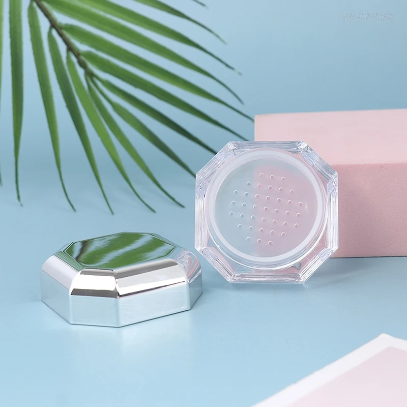 8G Octagon Plastic Empty Loose Powder Jar With Sieve Cosmetic Makeup Container
8G Octagon Plastic Empty Loose Powder Jar With Sieve Cosmetic Makeup Container