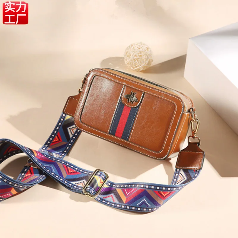 Women's Leather Bag New Top Layer Cow Leather Single Shoulder Diagonal Bag Women's One-piece Hair Bag Wide Shoulder Strap
Women's Leather Bag New Top Layer Cow Leather Single Shoulder Diagonal Bag Women's One-piece Hair Bag Wide Shoulder Strap
