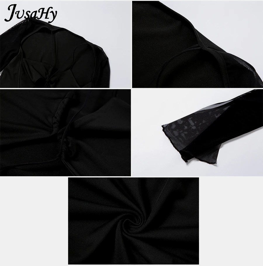 Jusahy Sexy Deep V-neck Bodysuits Short Section Women Mesh Flare Sleeves Hollow out Slim 2021 Spring Fashion Party Clubwear
Jusahy Sexy Deep V-neck Bodysuits Short Section Women Mesh Flare Sleeves Hollow out Slim 2021 Spring Fashion Party Clubwear